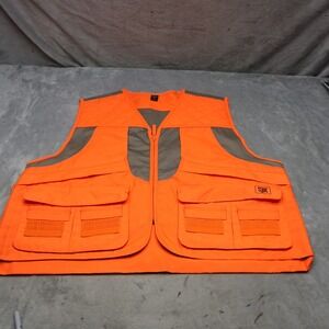 SJK Vest Mens 2XL Orange Sharpshooter Hunting Utility Safety High Vis Workwear